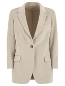 Saulina Antonia Single Breasted Velvet Jacket