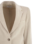 Saulina Antonia Single Breasted Velvet Jacket