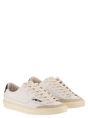 Autry Windscape Low Leather Trainers With Suede Inserts