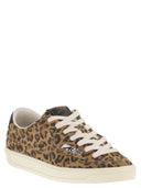 Autry Windscape Wildleder-Trainer mit Animal-Print