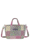 Mc2 Saint Barth Soft Tote Mid Quilted Bag With Flowers