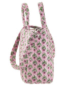 Mc2 Saint Barth Soft Tote Mid Quilted Bag With Flowers