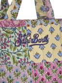 MC2 Saint Barth Soft Tote mini pikowana torba z kwiatami
