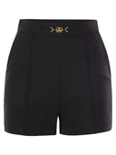 Elisabetta Franchi Pantaloncini In Crêpe Stretch Con Morsetto