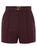 Elisabetta franchi pantaloncini in crêpe stretch con morsetto