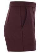 Elisabetta franchi pantaloncini in crêpe stretch con morsetto