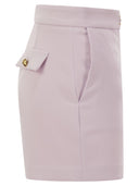 Elisabetta Franchi Crepe Shorts With Clamps And Flaps