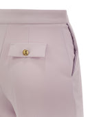 Elisabetta Franchi Crepe Shorts With Clamps And Flaps