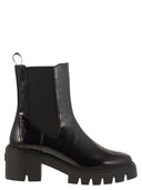 Stuart Weitzman Soho Chelsea Leder -Knöchelstiefel mit Zwischensohle