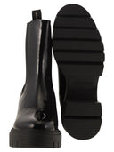 Stuart Weitzman Soho Chelsea Leder -Knöchelstiefel mit Zwischensohle