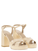 Stuart Weitzman Dayna Leather Platform Sandal