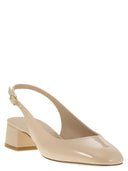 Stuart Weitzman Maeve Lacquered Leather Slingback