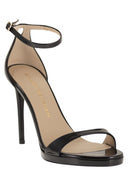 Stuart Weitzman Sandali con plateau in pelle lucida e tacco a spillo