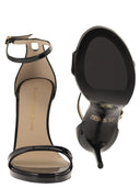 Stuart Weitzman Sandali con plateau in pelle lucida e tacco a spillo