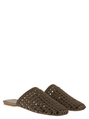 Stuart Weitzman – Marina – Mules aus gewebtem Satin mit spitzer Zehenpartie