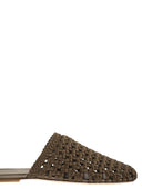 Stuart Weitzman – Marina – Mules aus gewebtem Satin mit spitzer Zehenpartie