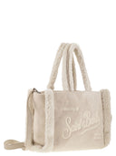 Mc2 Saint Barth Small Soft Faux Sheepskin Bag With Saint Barth Logo And Shoulder Strap