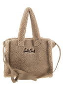 Mc2 Saint Barth Small Soft Sherpa Bag With Saint Barth Logo And Shoulder Strap