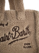 Mc2 Saint Barth Small Soft Sherpa Bag With Saint Barth Logo And Shoulder Strap