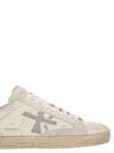 Premiata Stevend 8127 Leather And Rhinestone Trainers