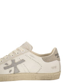 Premiata Stevend 8127 Leather And Rhinestone Trainers