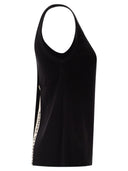 Elisabetta Franchi Knitted Top With Shiny Viscose Stripes