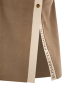 Elisabetta Franchi Knitted Top With Shiny Viscose Stripes