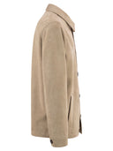 Giacca in pelle scamosciata sartoriale Pt Torino