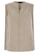 Fabiana Filippi Linen Sleeveless Top