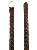 Alberto Luti Braided Leather Belt