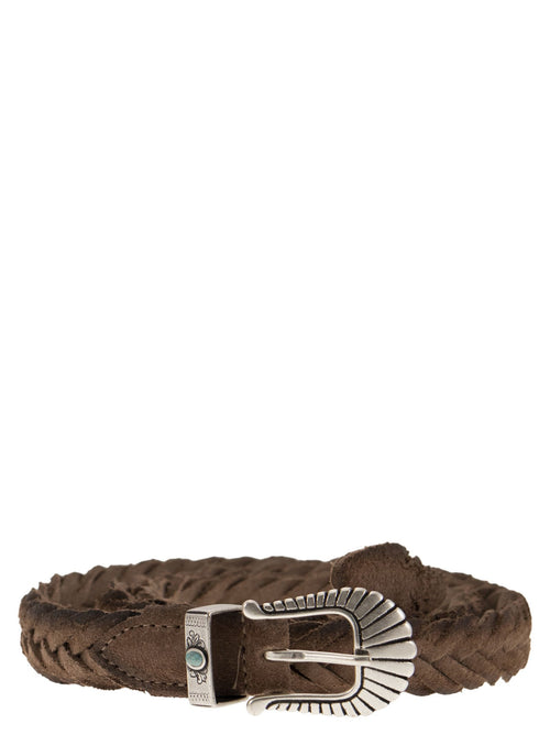 Alberto Luti Suede Braided Belt