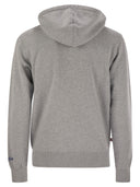 MC2 Saint Barth Men 's Sudadera gris Tribeca con bordado de logotipo de Vacanze di Natale
