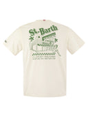 Mc2 Saint Barth T Shirt With Print On Chest And Back