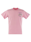 MC2 Saint Barth T Shirt con estampado de pecho