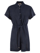 Herno Chemisier Jumpsuit With Drawstring