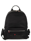 Kiton Nylon Backpack With Leather Details