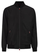 Kiton Sea Bomber Jacket In Technical Fabric