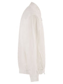 Kiton Pahoa Linen Bomber Jacket