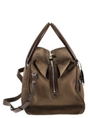 Santoni Reisetasche aus gewebtem Leder