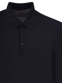 Kiton Long Sleeved Wool Polo Shirt
