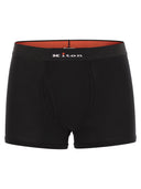Kiton Stretch Cotton Boxer Shorts With Logo