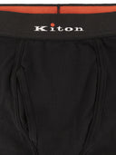 Kiton Boxershorts aus Stretch-Baumwolle mit Logo
