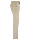Dondup Spiritissimo Regular Chino Trousers In Light Gabardine