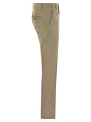 Dondup Spiritissimo Regular Chino Trousers In Light Gabardine