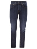 Dondup Dian Cotton Denim Jeans With Used Blue Wash