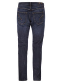 Dondup Dian Cotton Denim Jeans With Used Blue Wash