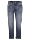 Jeans en denim fixe lâches