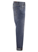 Jeans en denim fixe lâches