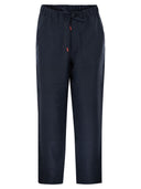 Kiton Tailored Linen Drawstring Trousers