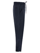 Kiton Tailored Linen Drawstring Trousers
